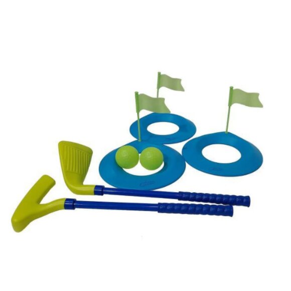 Wham-O Glow In The Dark Jumbo Snow Beach Golf Set - Putter Wedge Flags Balls... - Picture 3 of 5